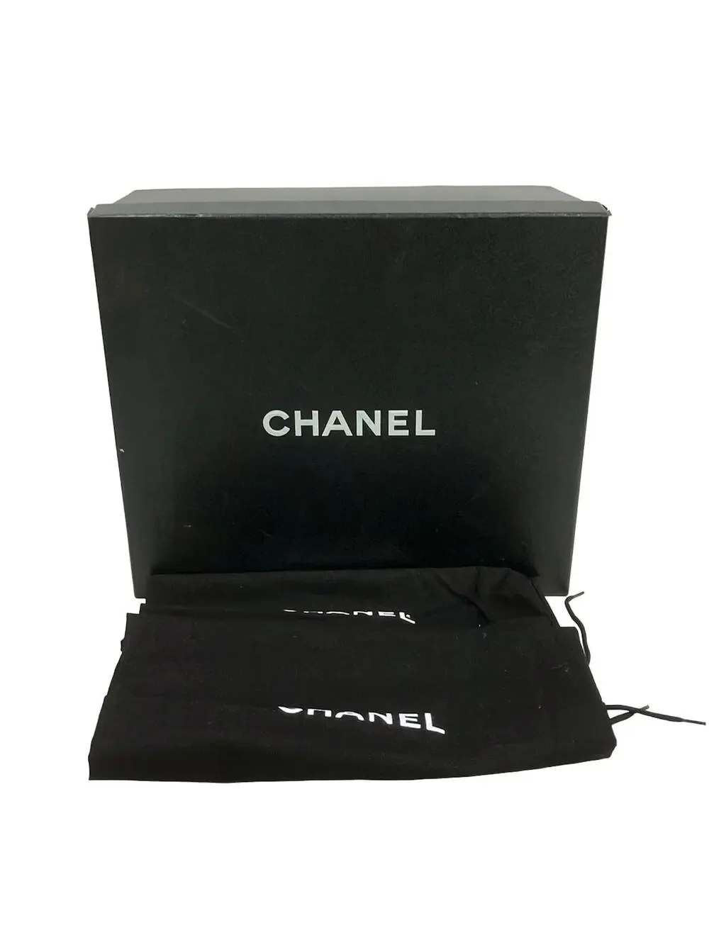 Chanel Dark Navy Black Suede Leather #282320C66B